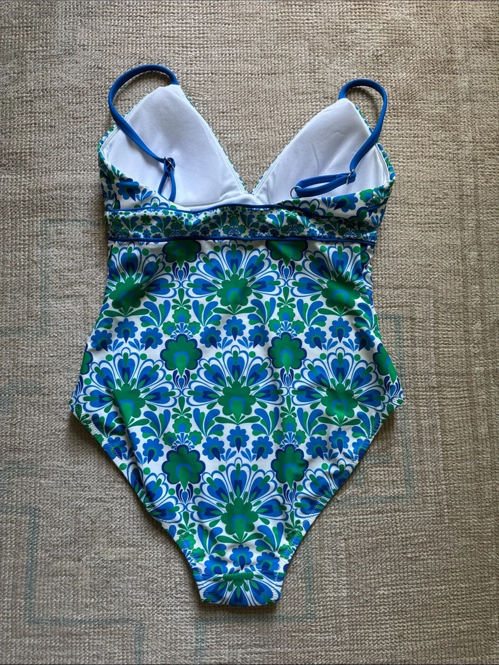 Boden blue/green one piece swim suit
